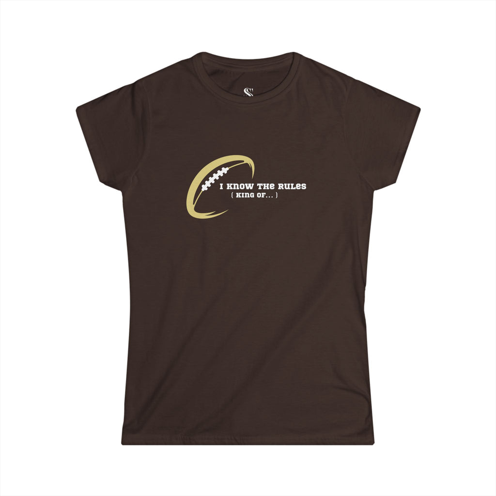 Women's "I Know the Rules" Football Tee