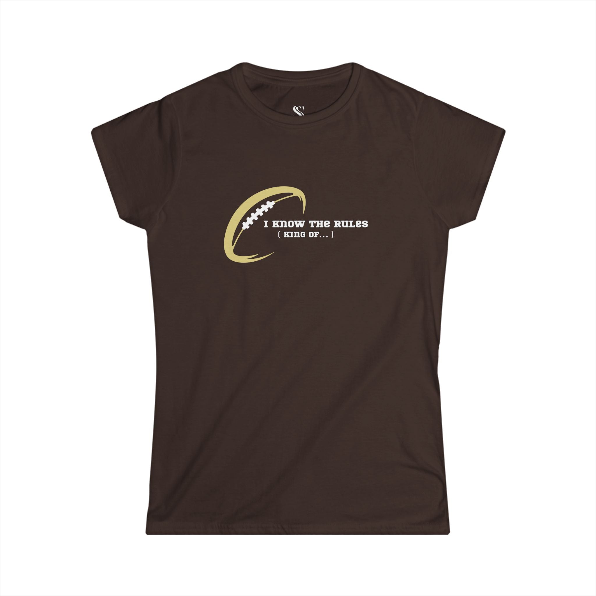 Women's "I Know the Rules" Football Tee