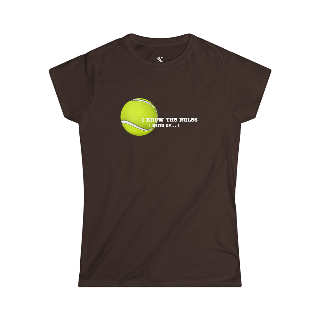 Women's "I Know the Rules" Tennis Tee