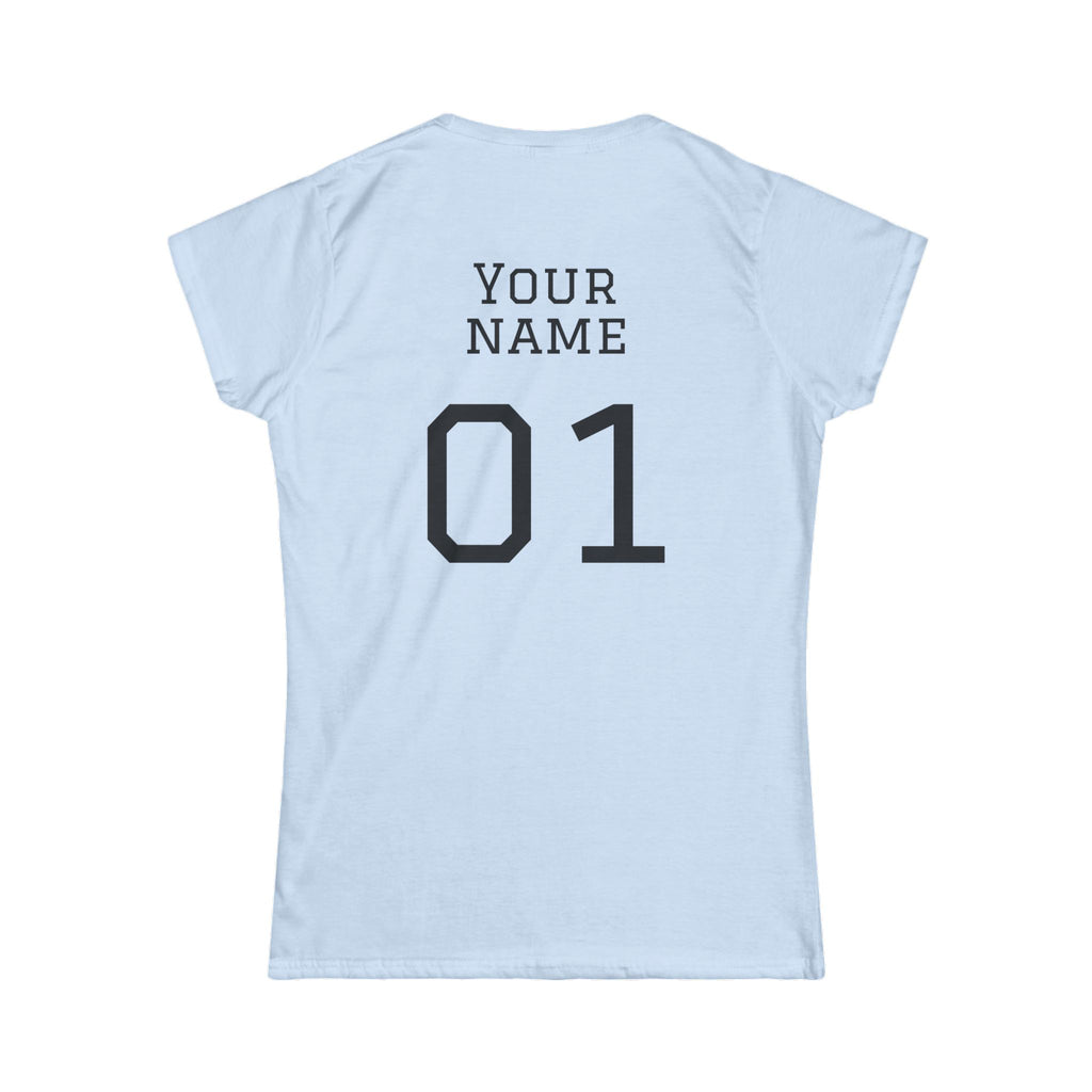 Women's "Sideline Family" Personalized Name & Number Tee
