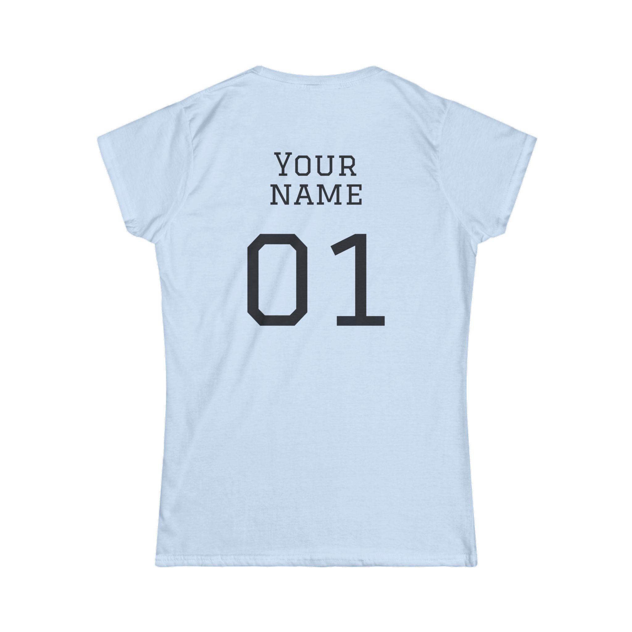 Women's "Sideline Family" Personalized Name & Number Tee