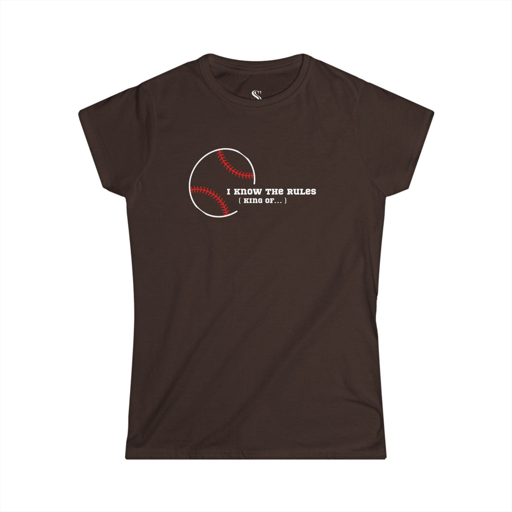 Women’s "I Know the Rules" Baseball Tee