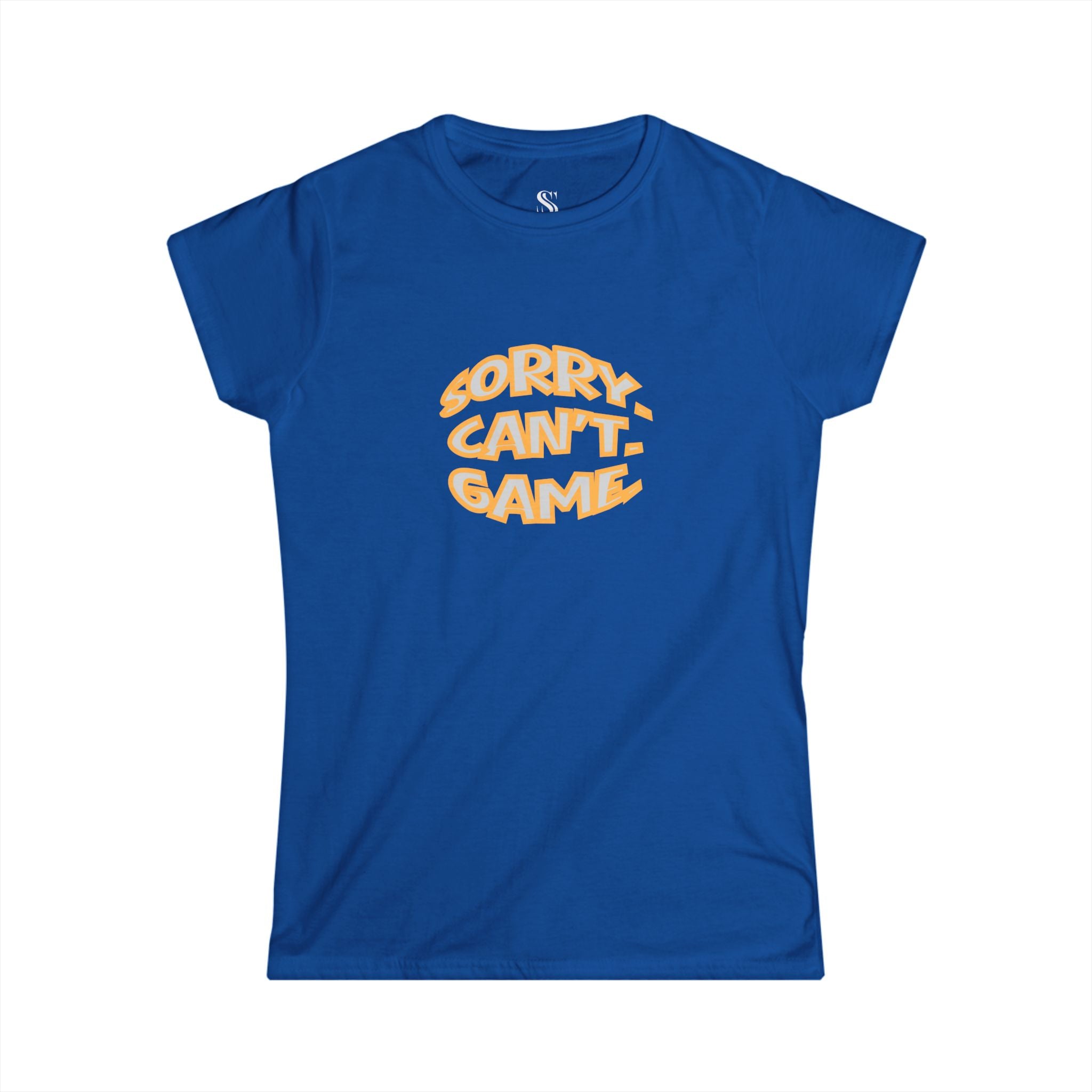 Women's "Sorry. Can't. Game." Retro Tee