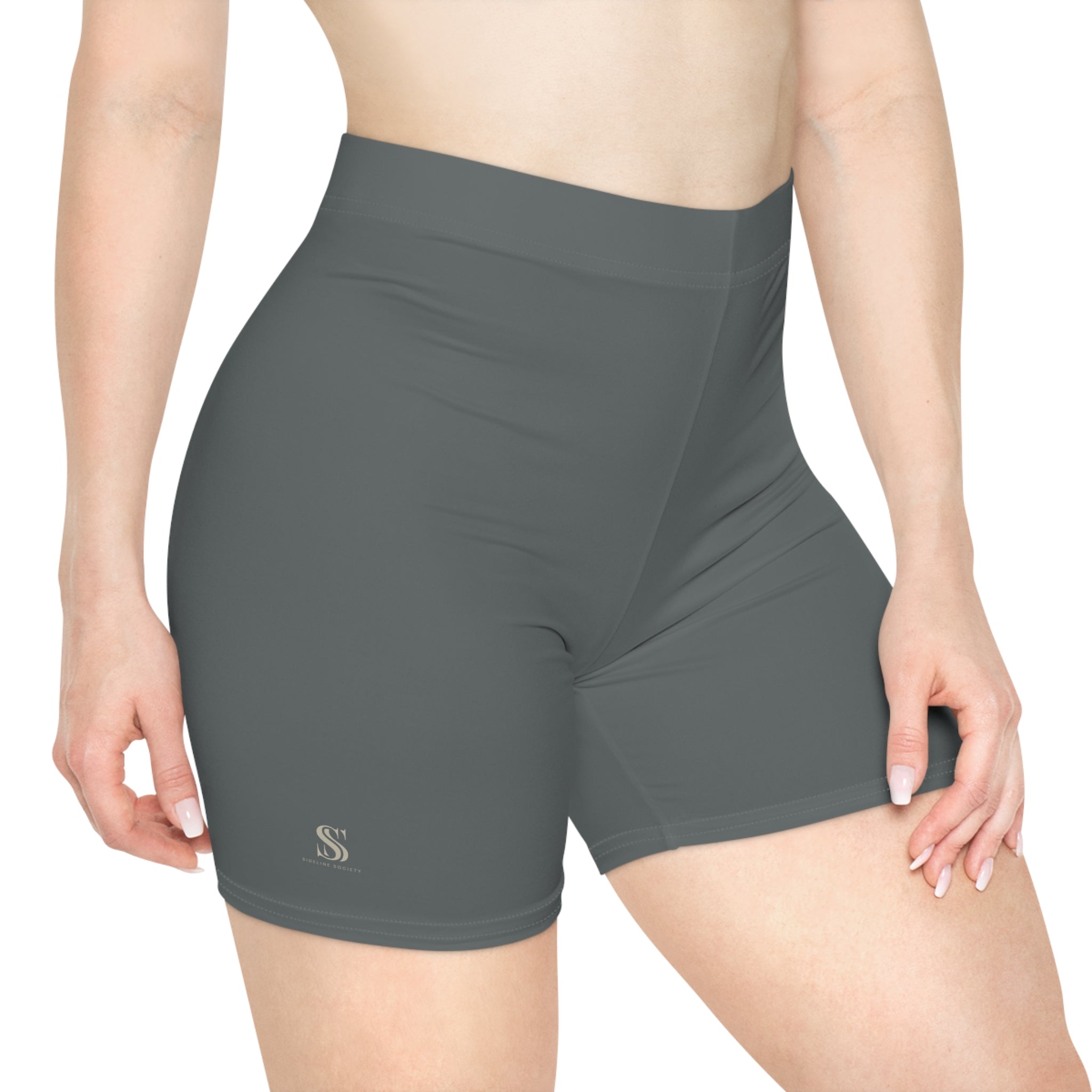 Women's Grey Biker Shorts