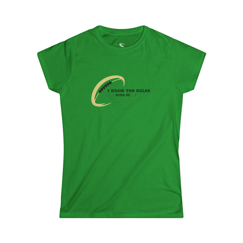 Women's "I Know the Rules" Football Tee