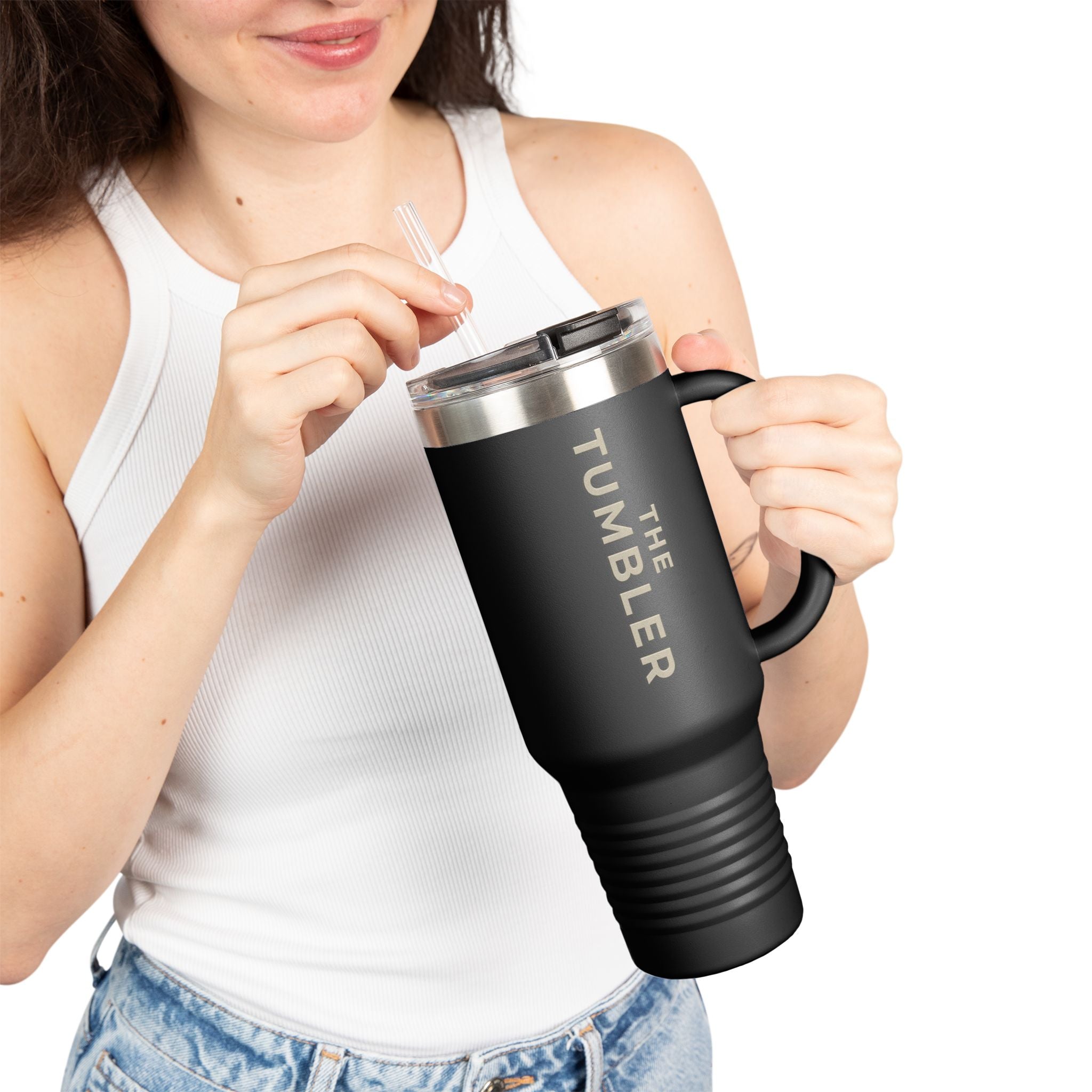 Sideline 40oz. Stainless Insulated Tumbler w/ Straw