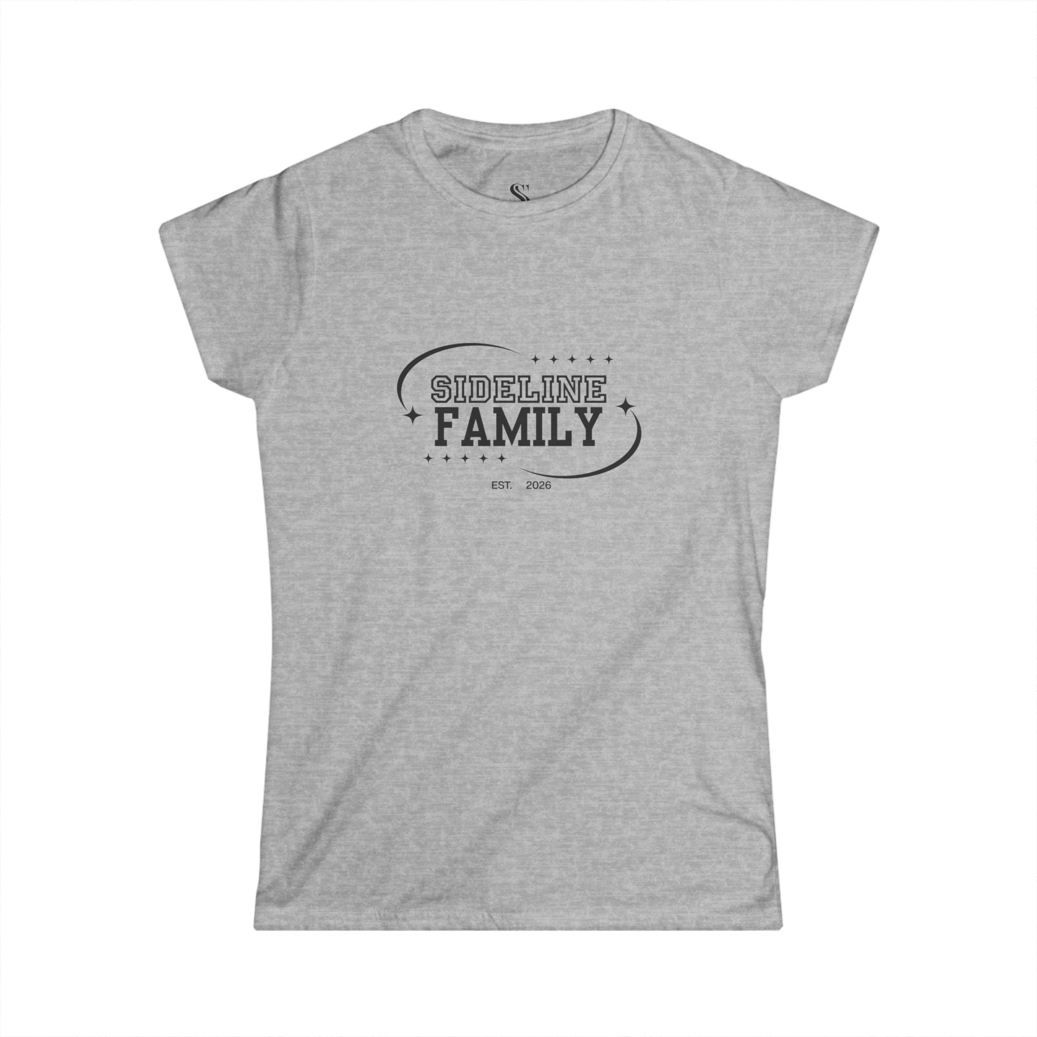 Women's "Sideline Family" Personalized Name & Number Tee
