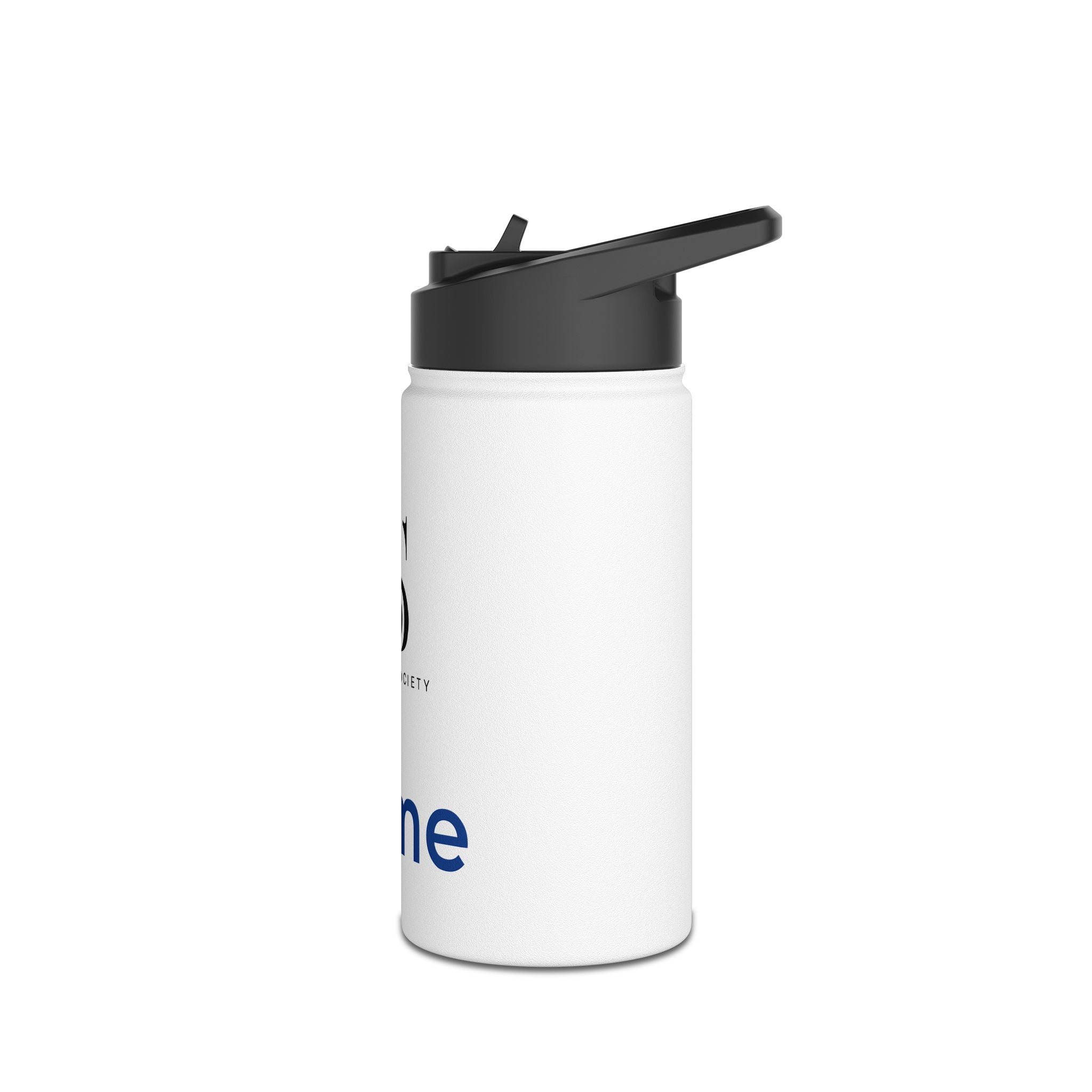 Sideline Personalized "Blue Name" Stainless Steel Water Bottle w/ Straw