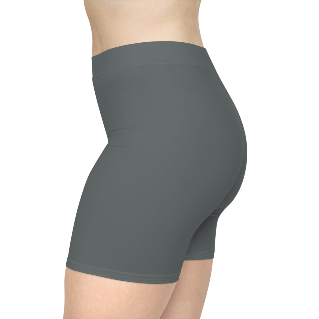 Women's Grey Biker Shorts