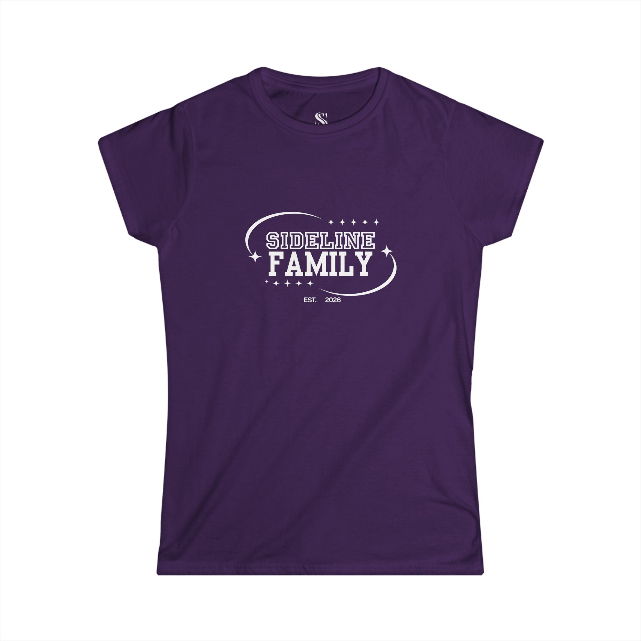 Women's "Sideline Family" Personalized Name & Number Tee