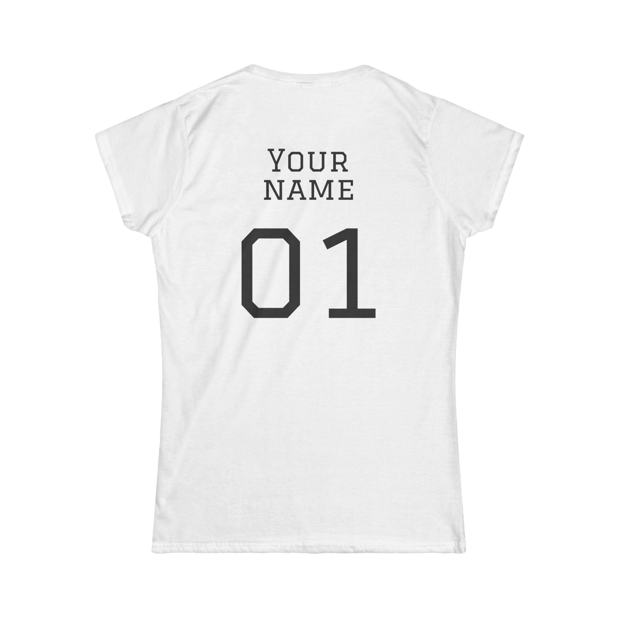 Women's "Sideline Family" Personalized Name & Number Tee