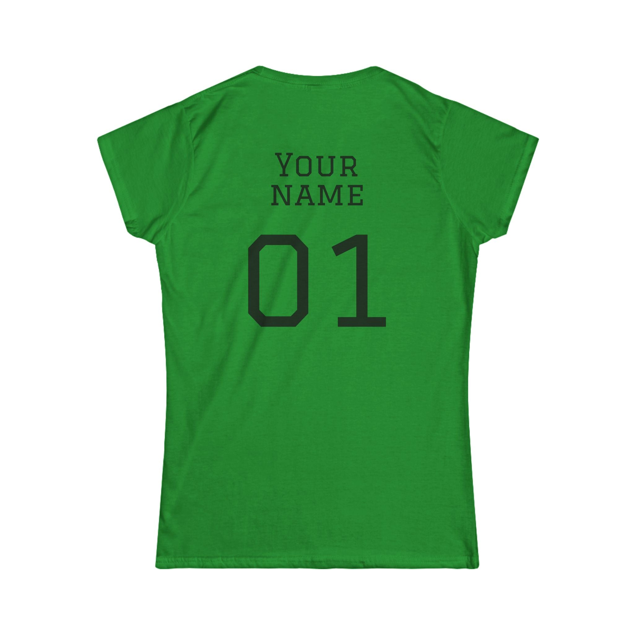 Women's "Sideline Family" Personalized Name & Number Tee