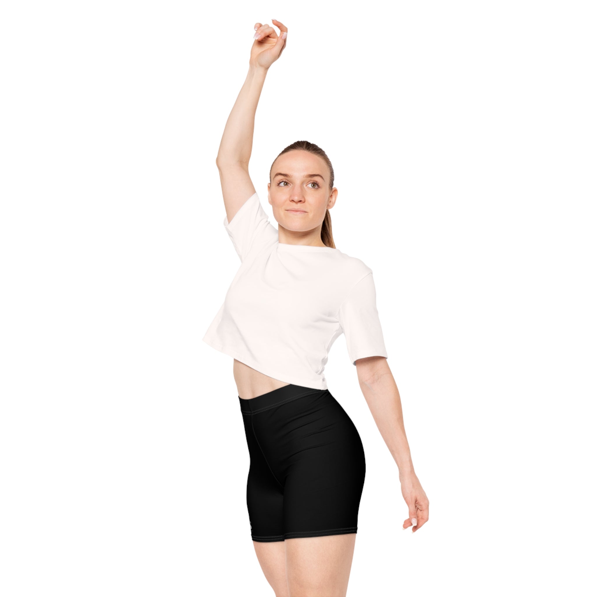 Women's Black Biker Shorts