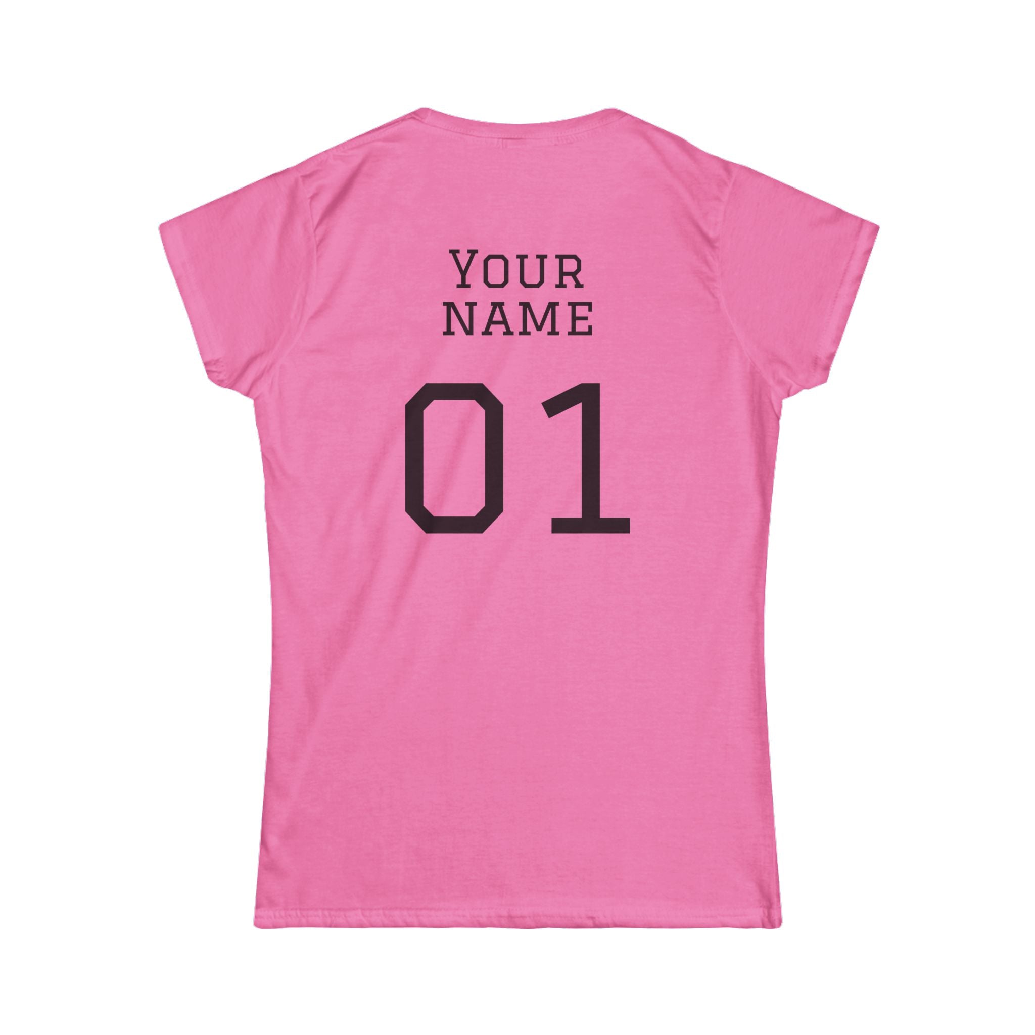 Women's "Sideline Family" Personalized Name & Number Tee