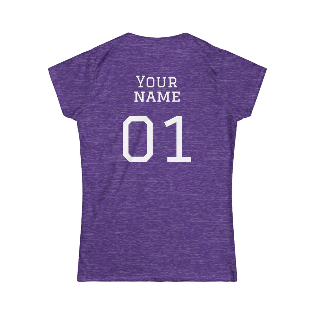 Women's "Sideline Family" Personalized Name & Number Tee