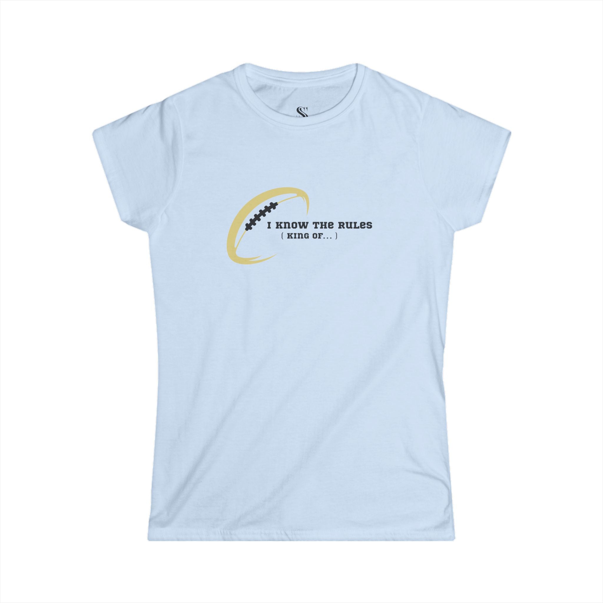 Women's "I Know the Rules" Football Tee