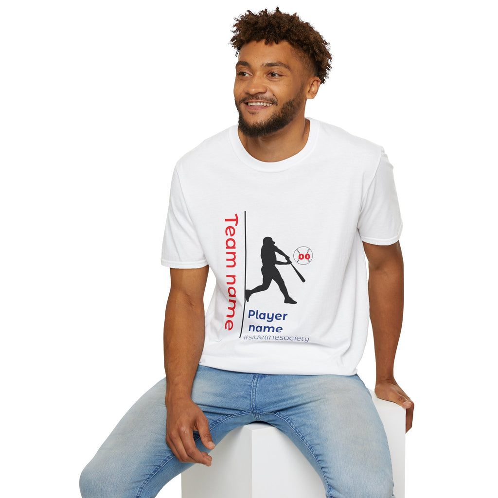 Men's Personalized Baseball Team & Player Name Tee