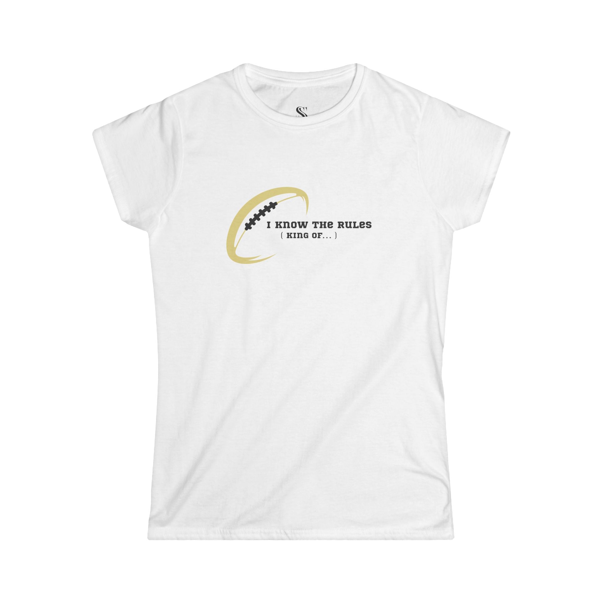 Women's "I Know the Rules" Football Tee