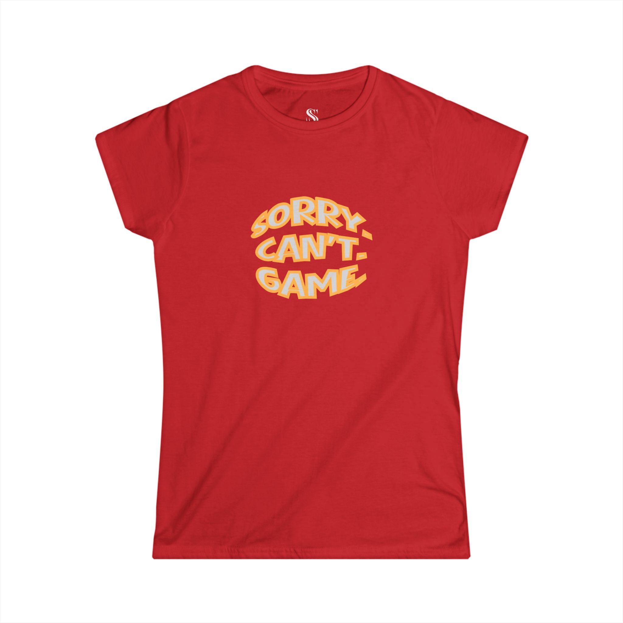 Women's "Sorry. Can't. Game." Retro Tee