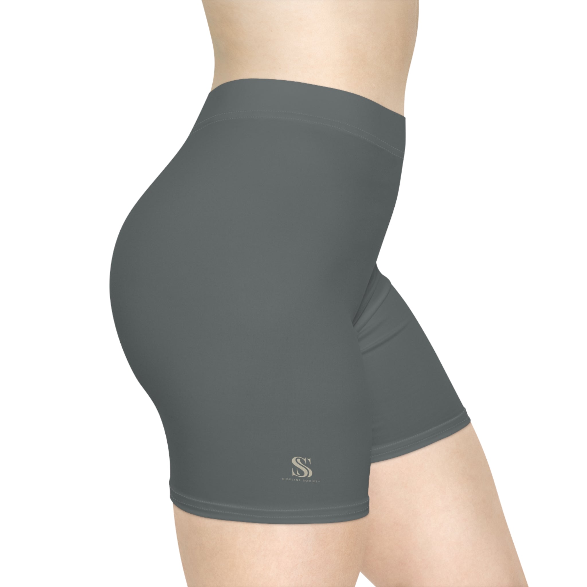 Women's Grey Biker Shorts