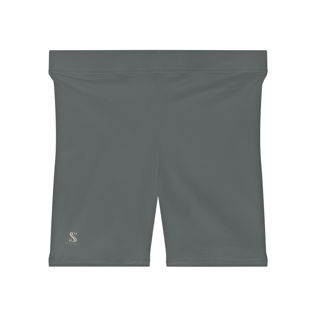 Women's Grey Biker Shorts