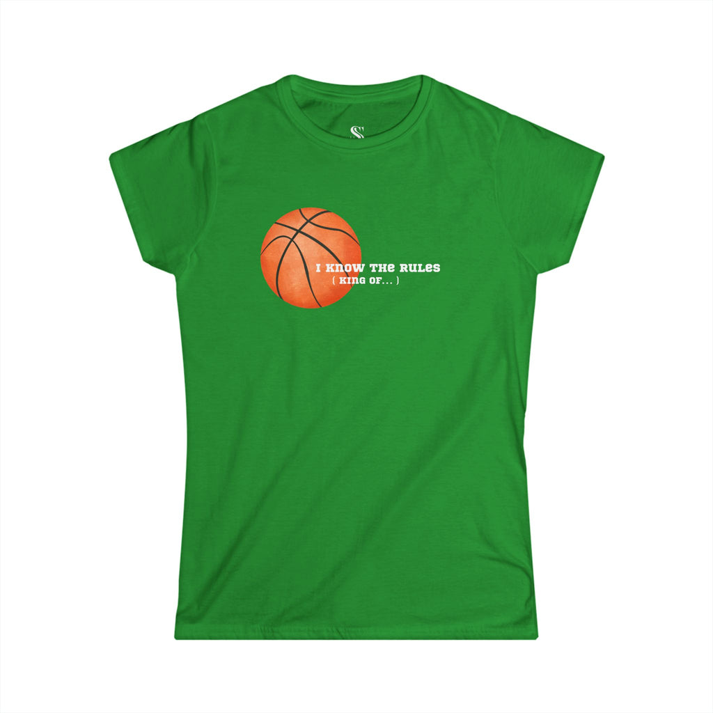 Women's "I Know the Rules" Basketball Tee
