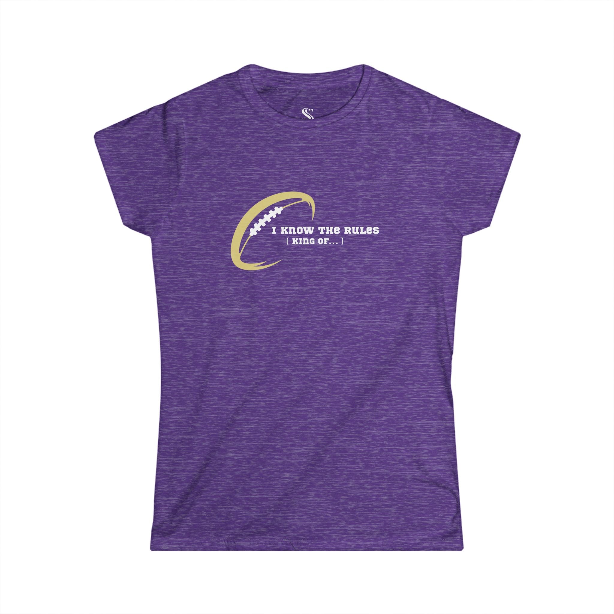 Women's "I Know the Rules" Football Tee