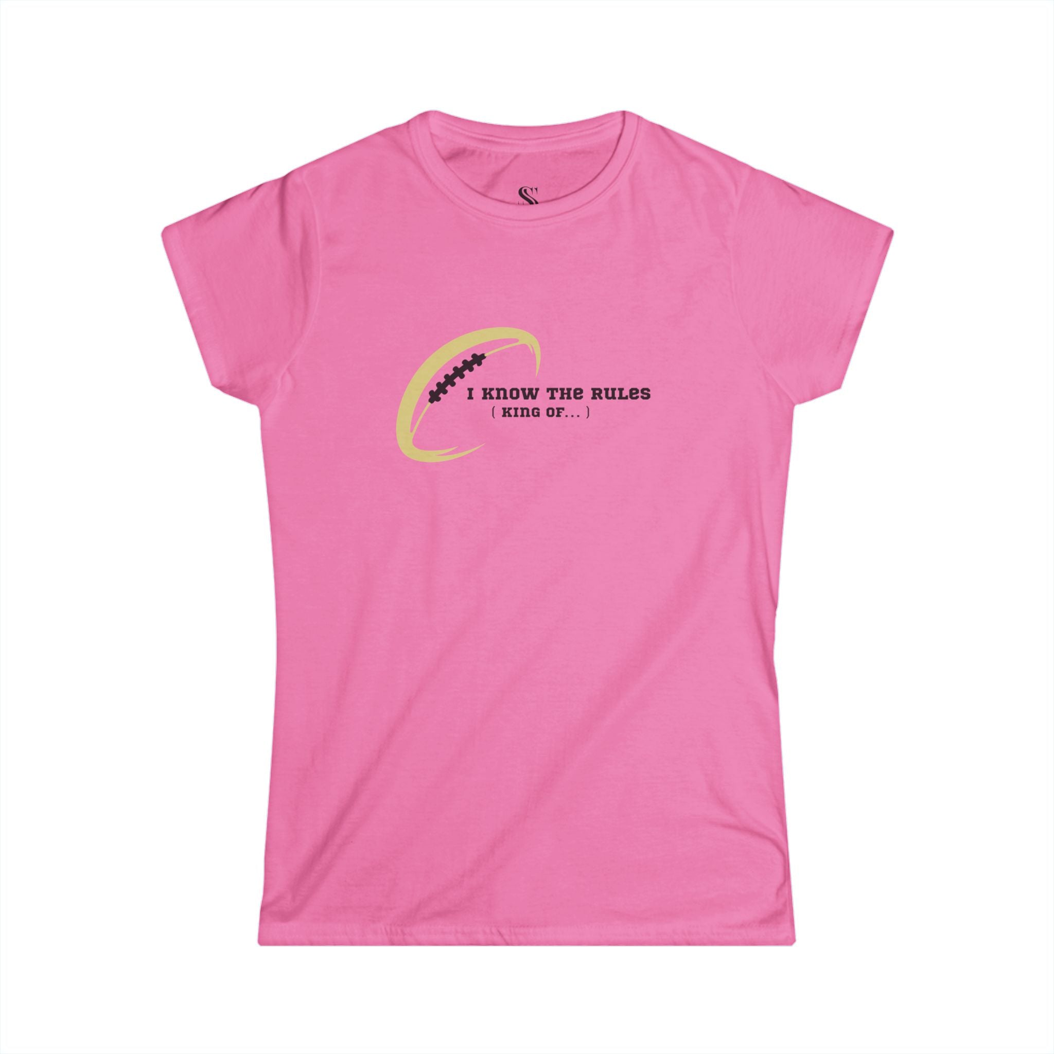 Women's "I Know the Rules" Football Tee