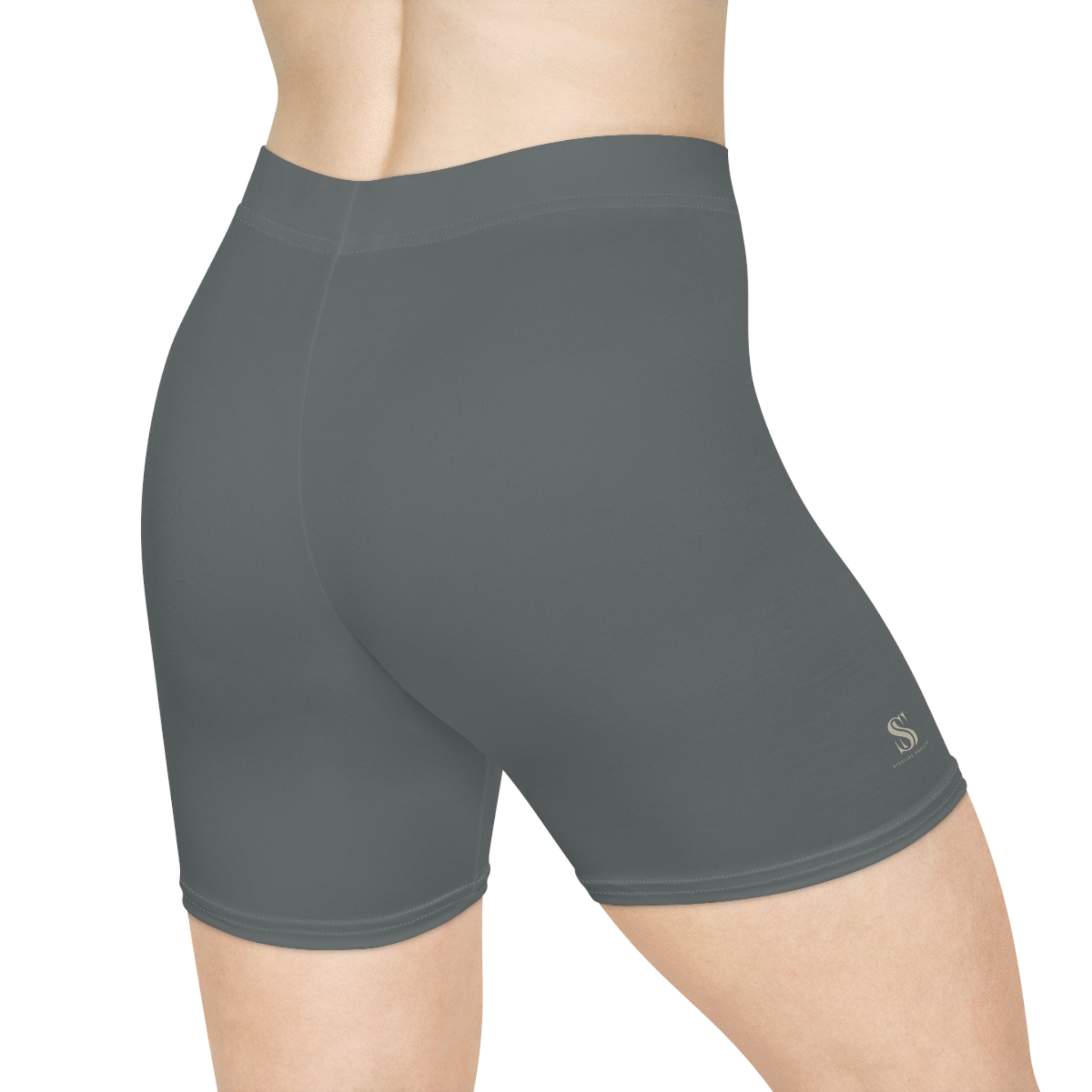 Women's Grey Biker Shorts