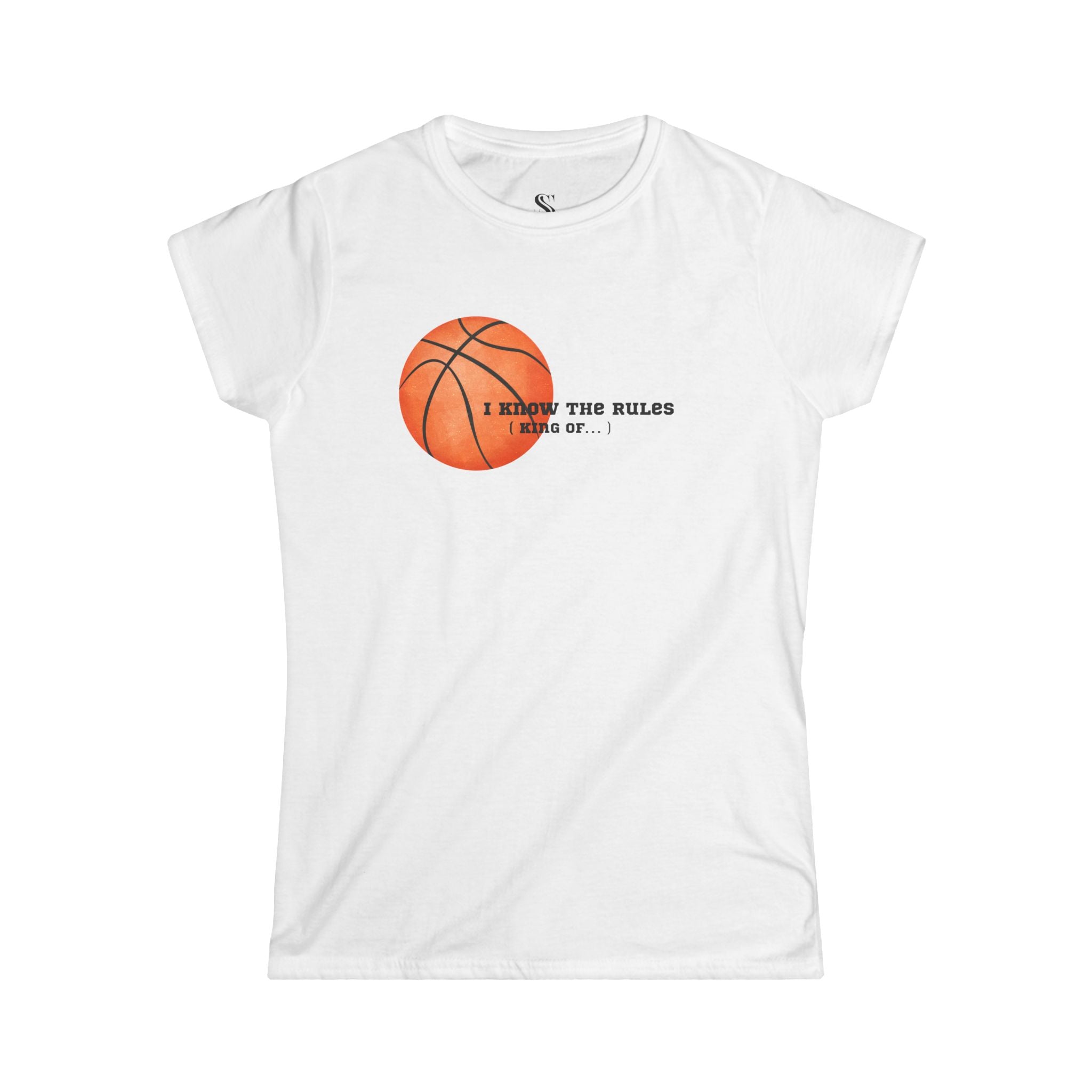 Women's "I Know the Rules" Basketball Tee