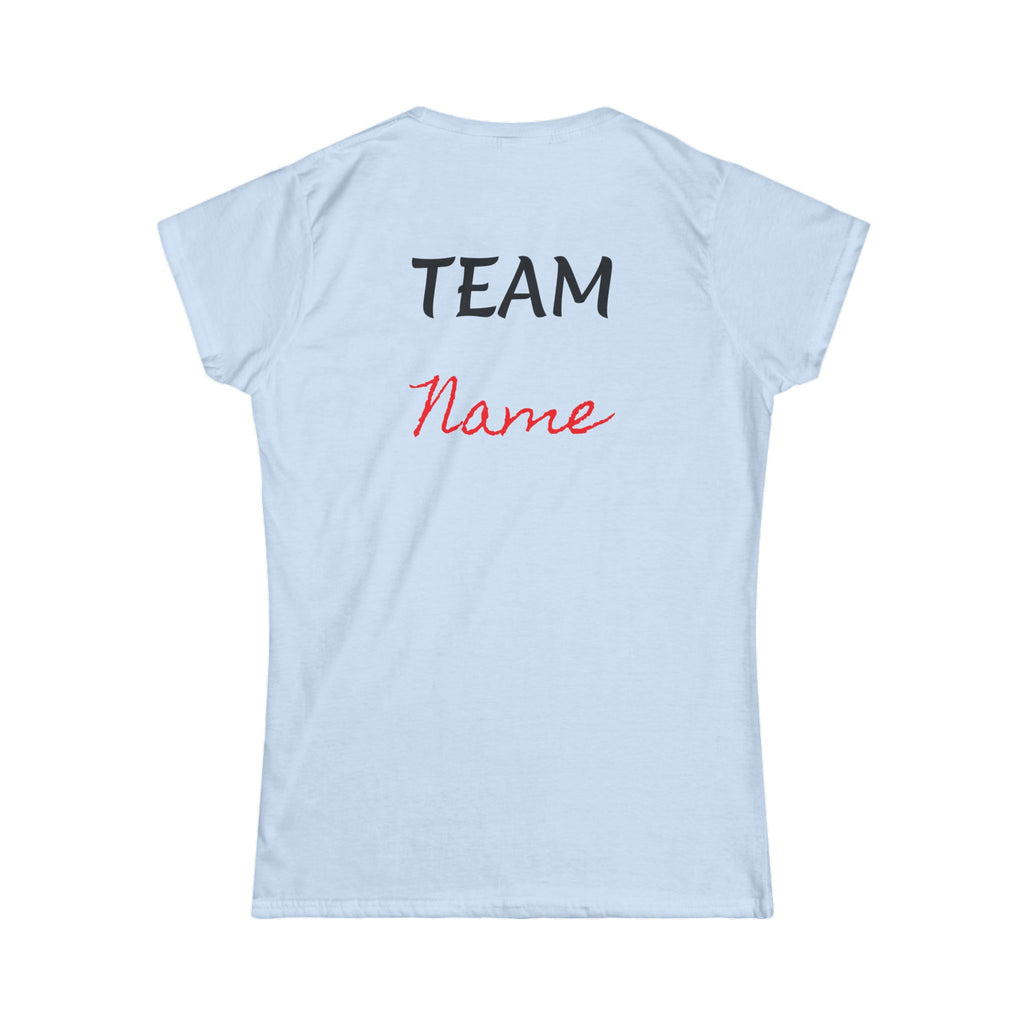 Women's Personalized Team "Name" Tee