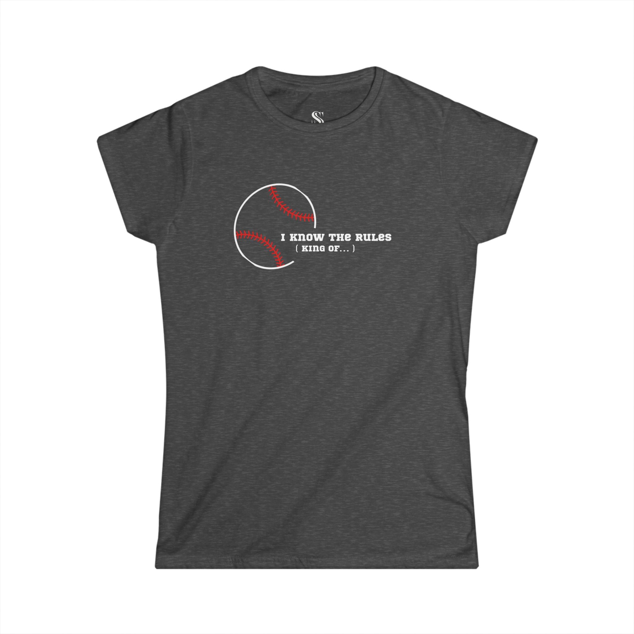 Women’s "I Know the Rules" Baseball Tee
