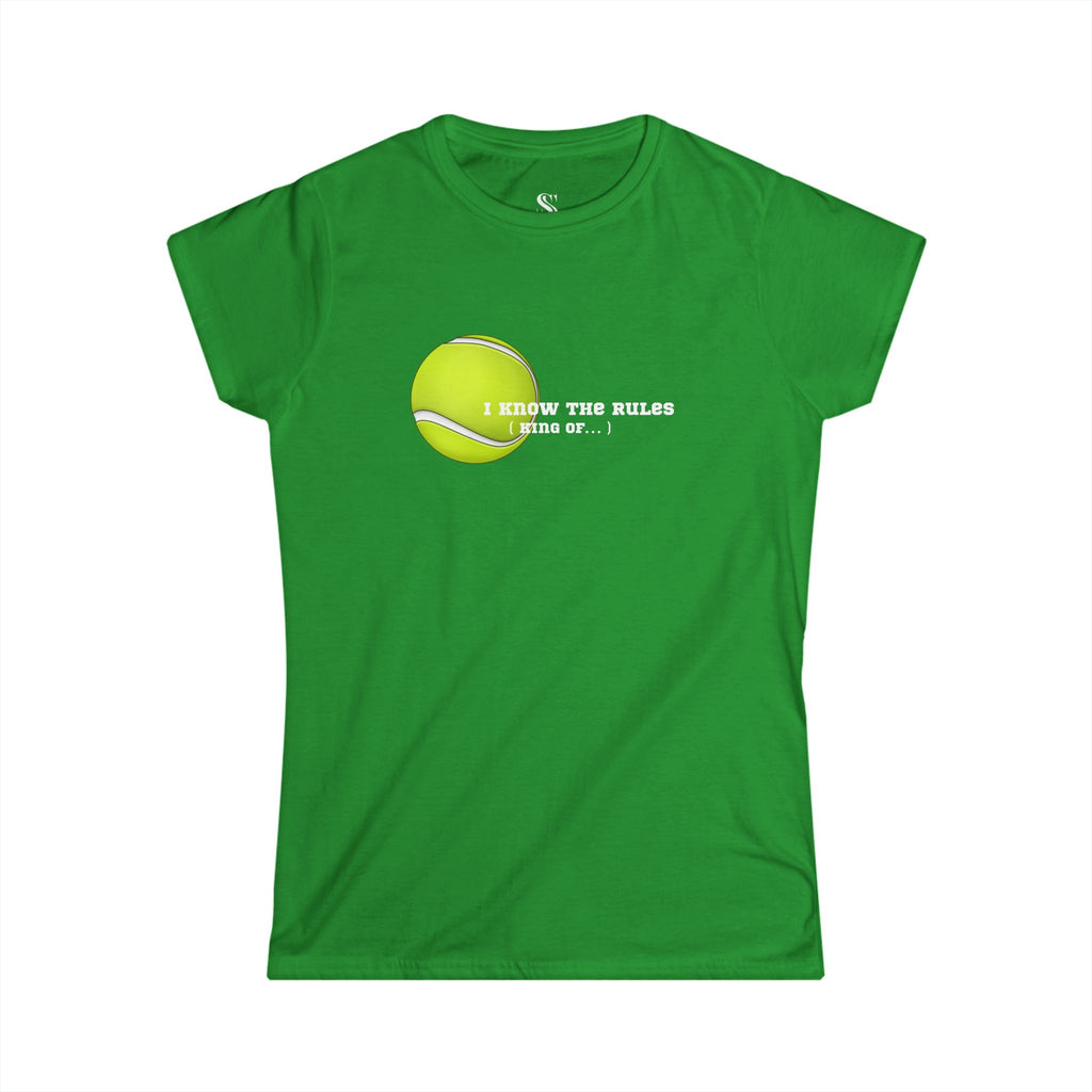 Women's "I Know the Rules" Tennis Tee
