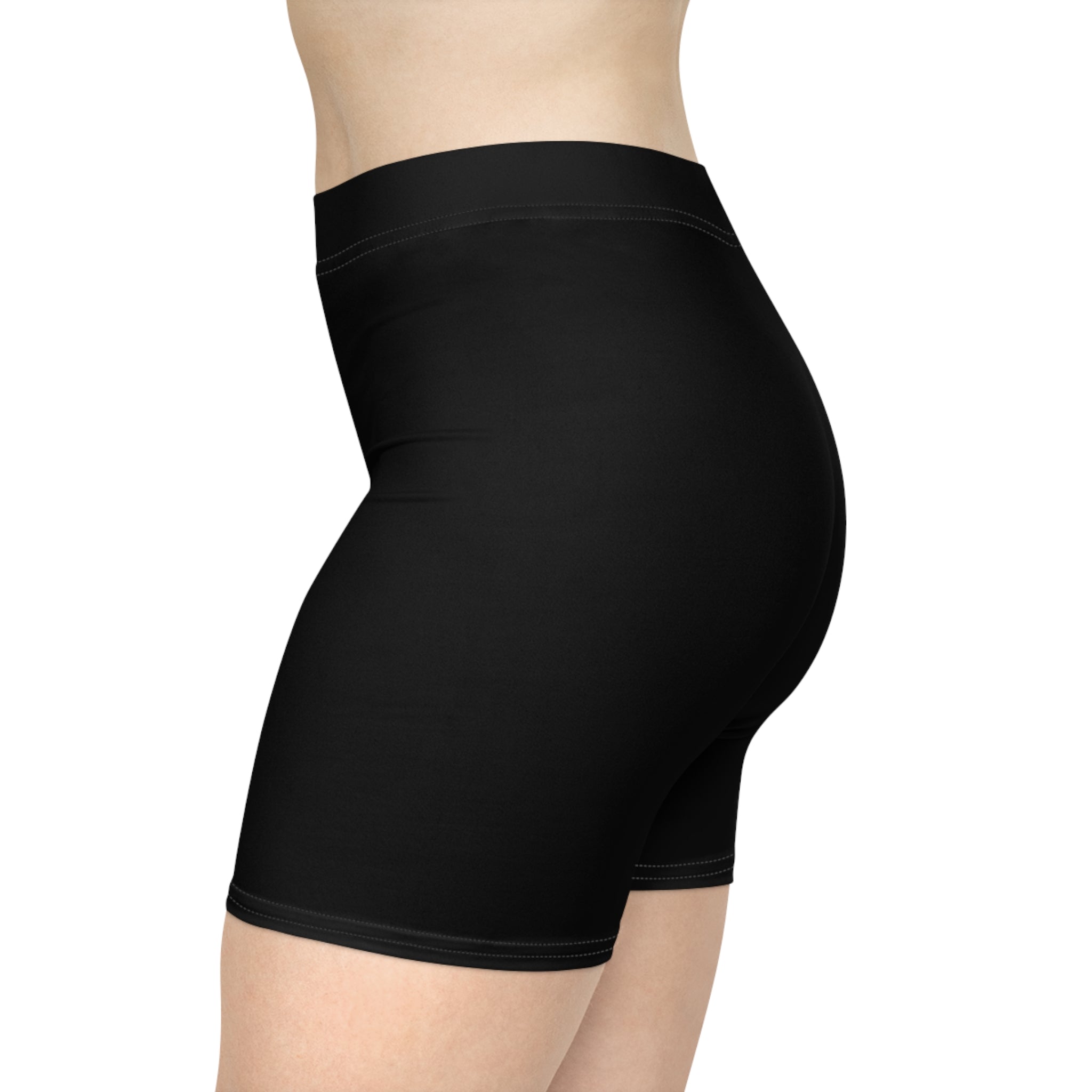 Women's Black Biker Shorts