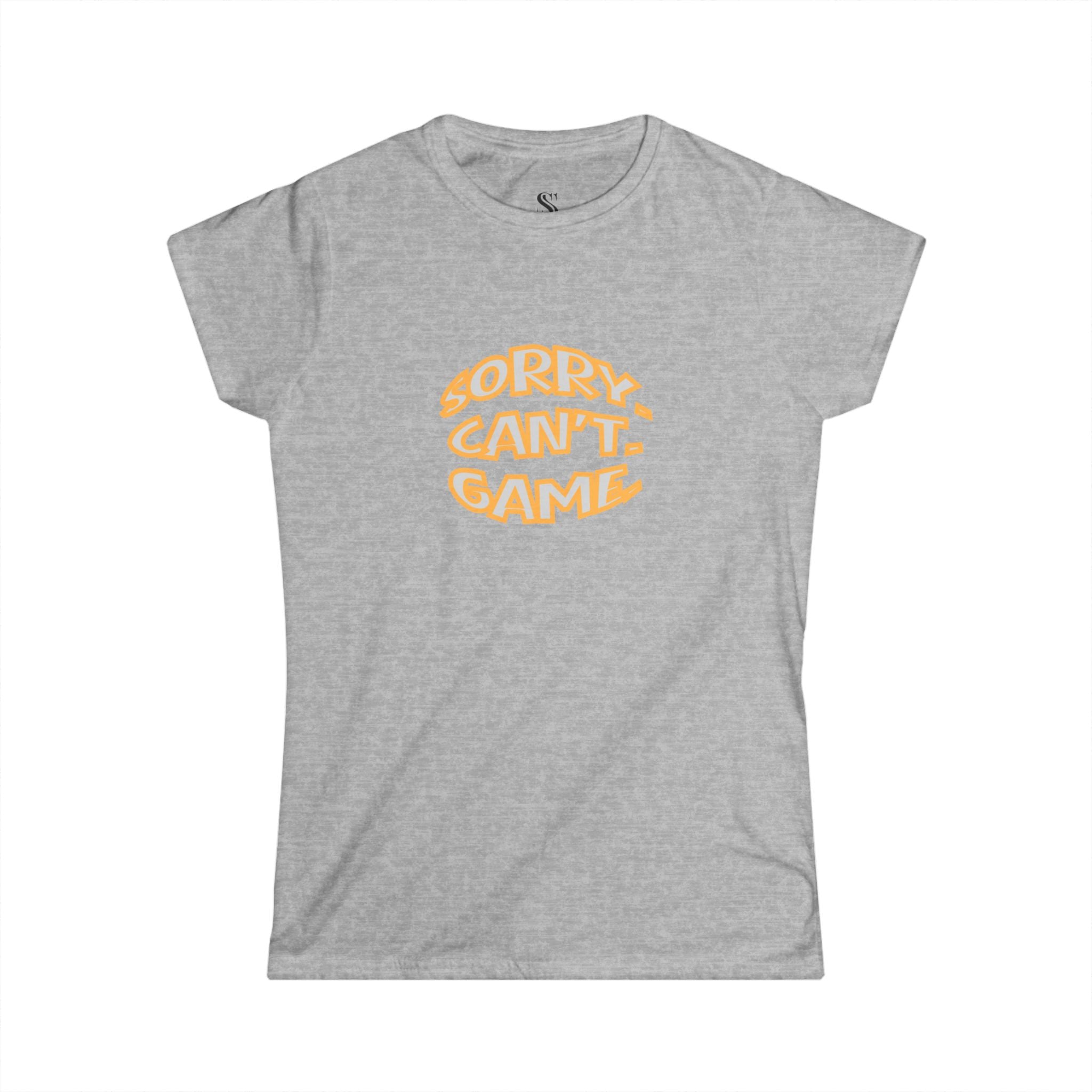 Women's "Sorry. Can't. Game." Retro Tee