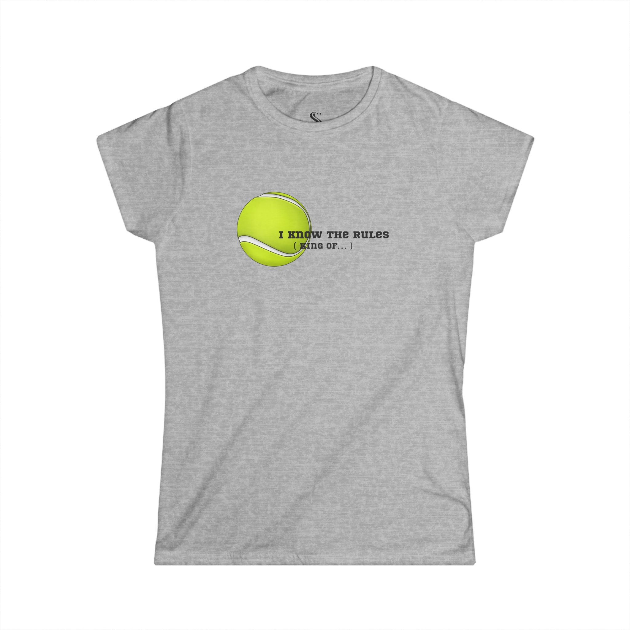 Women's "I Know the Rules" Tennis Tee