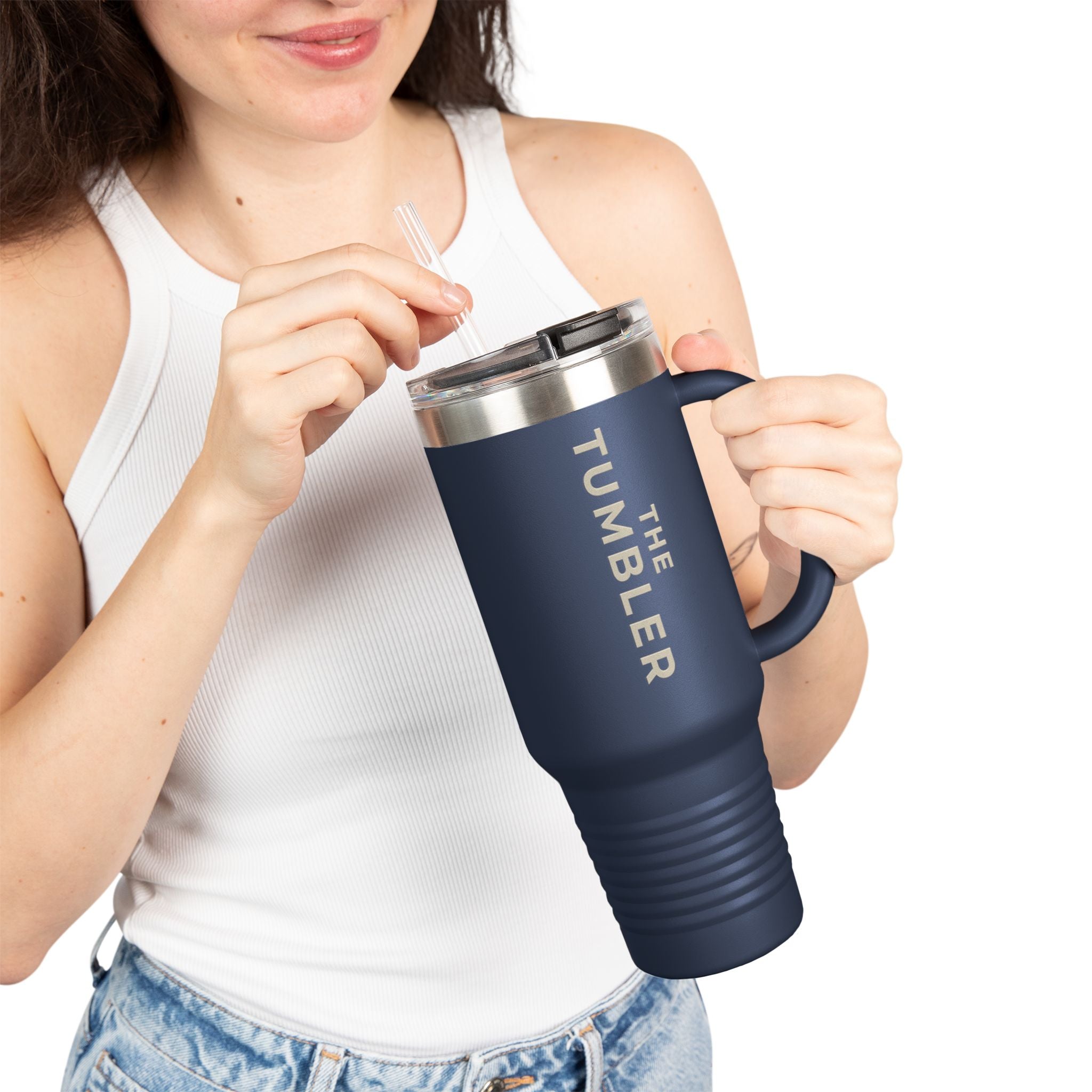 Sideline 40oz. Stainless Insulated Tumbler w/ Straw