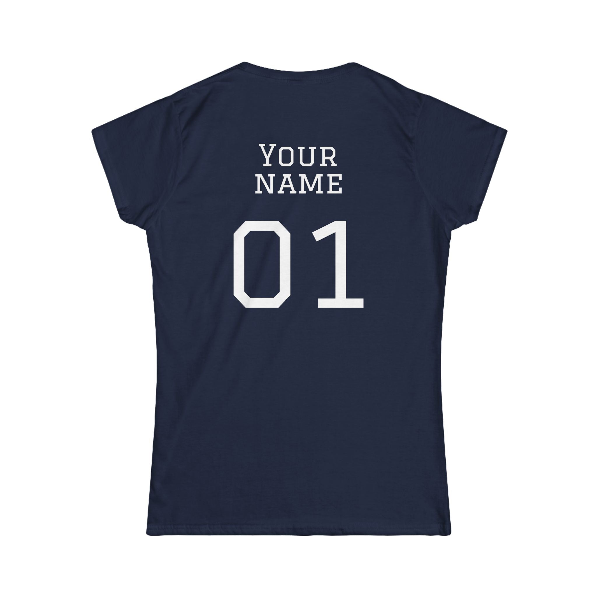 Women's "Sideline Family" Personalized Name & Number Tee