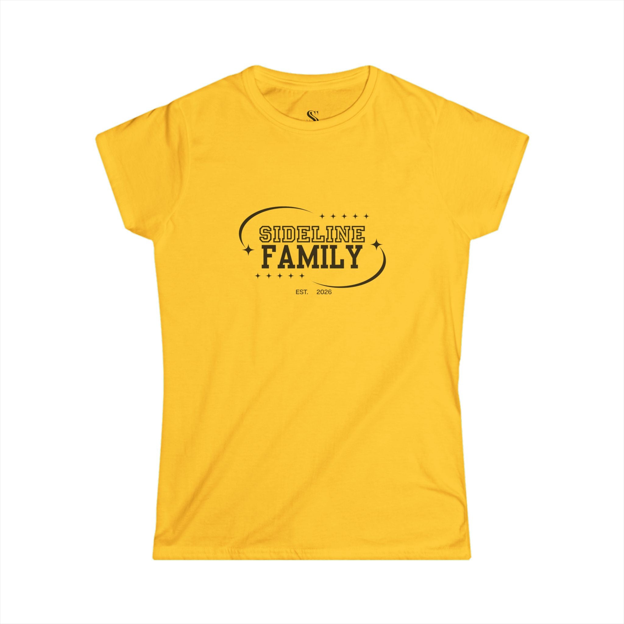 Women's "Sideline Family" Personalized Name & Number Tee