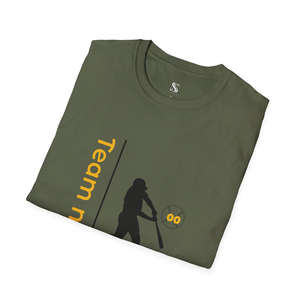 Men's Personalized Baseball Team & Player Name Tee
