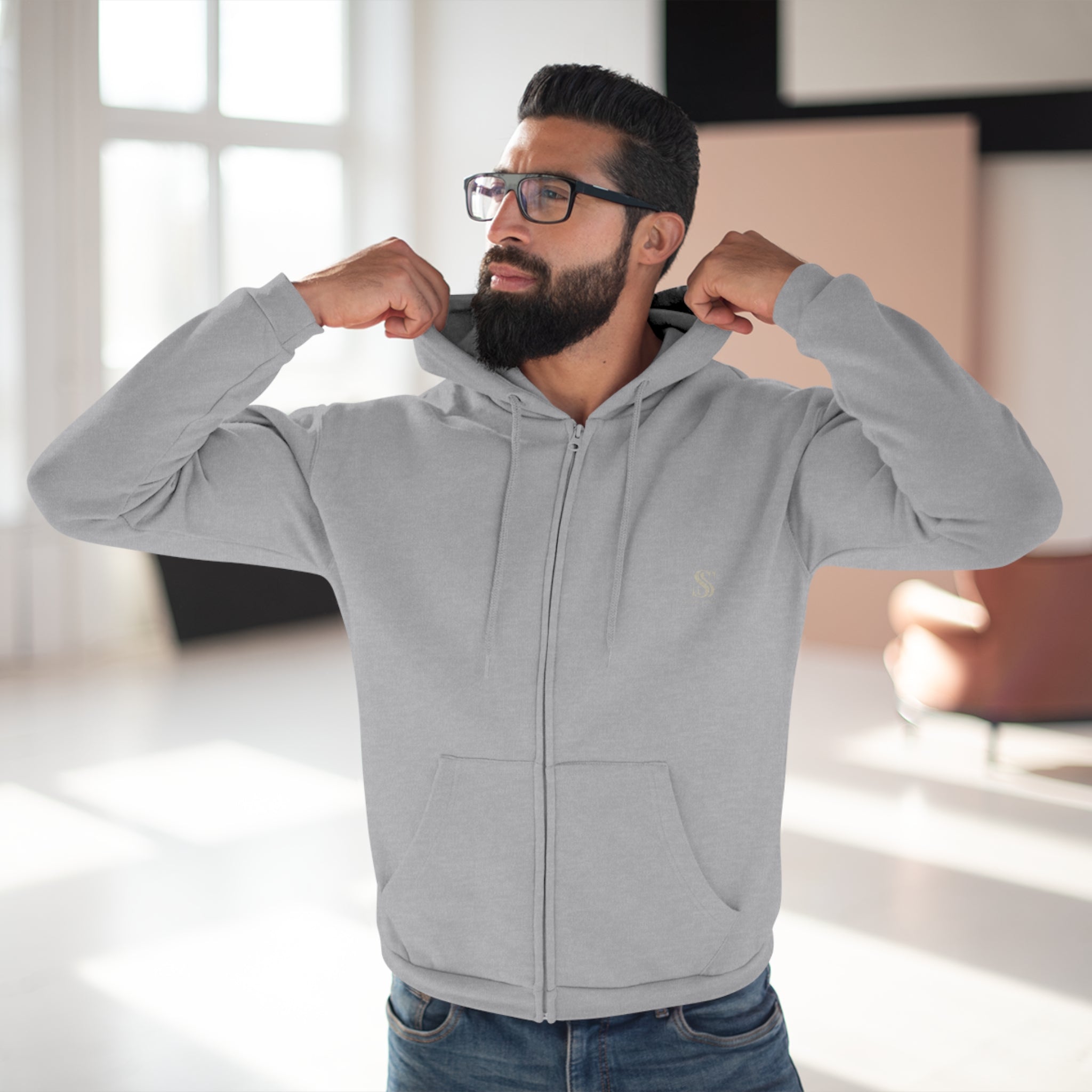 Men's USA Stadium Hooded Zip Sweatshirt