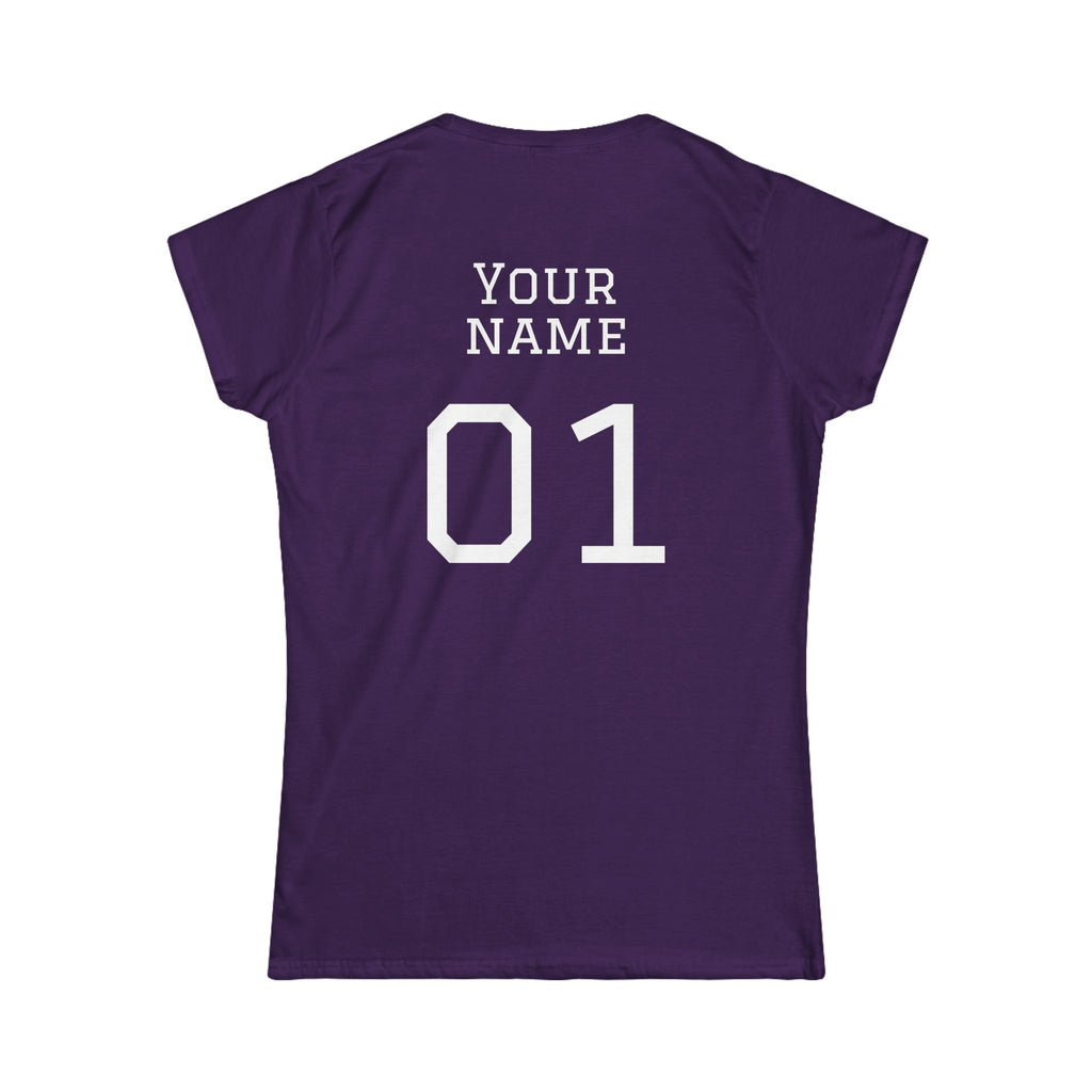 Women's "Sideline Family" Personalized Name & Number Tee