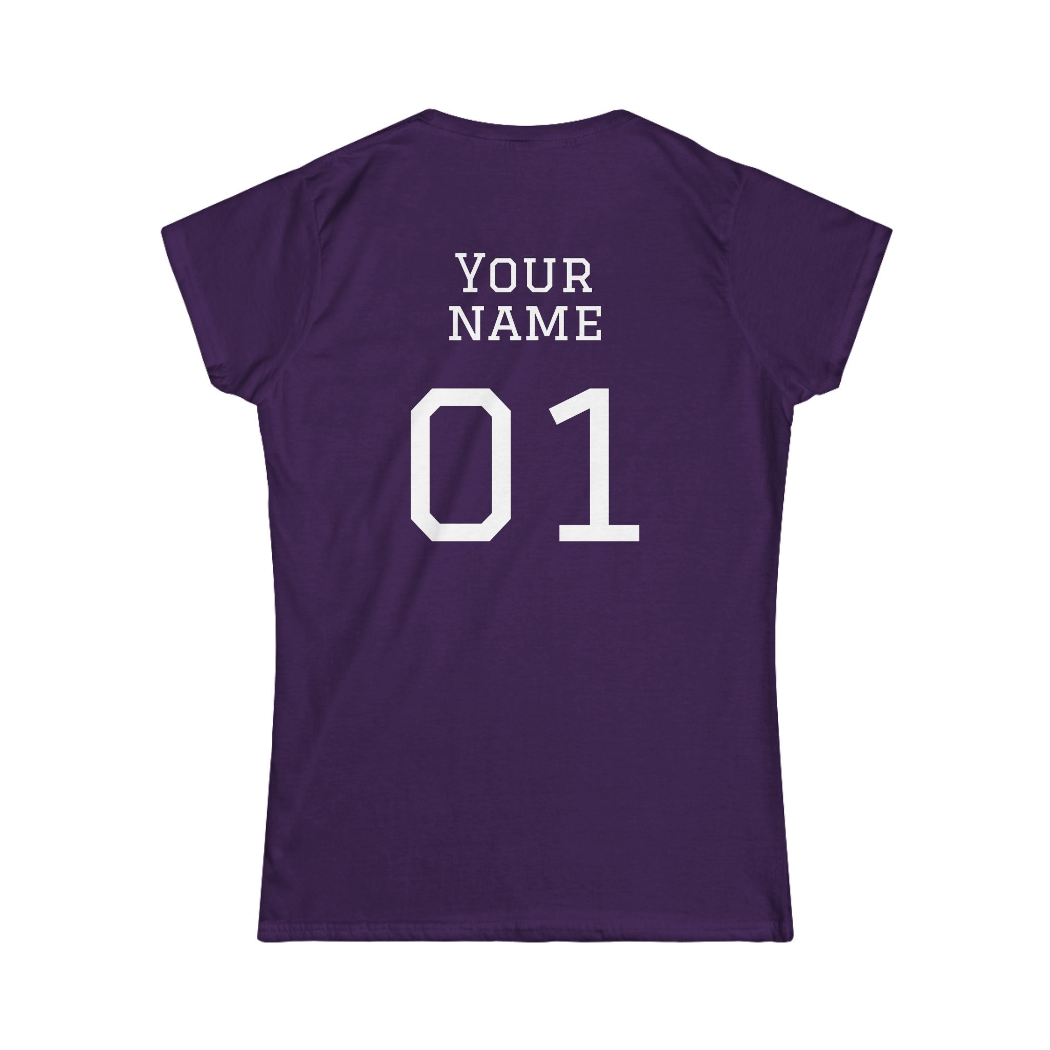 Women's "Sideline Family" Personalized Name & Number Tee