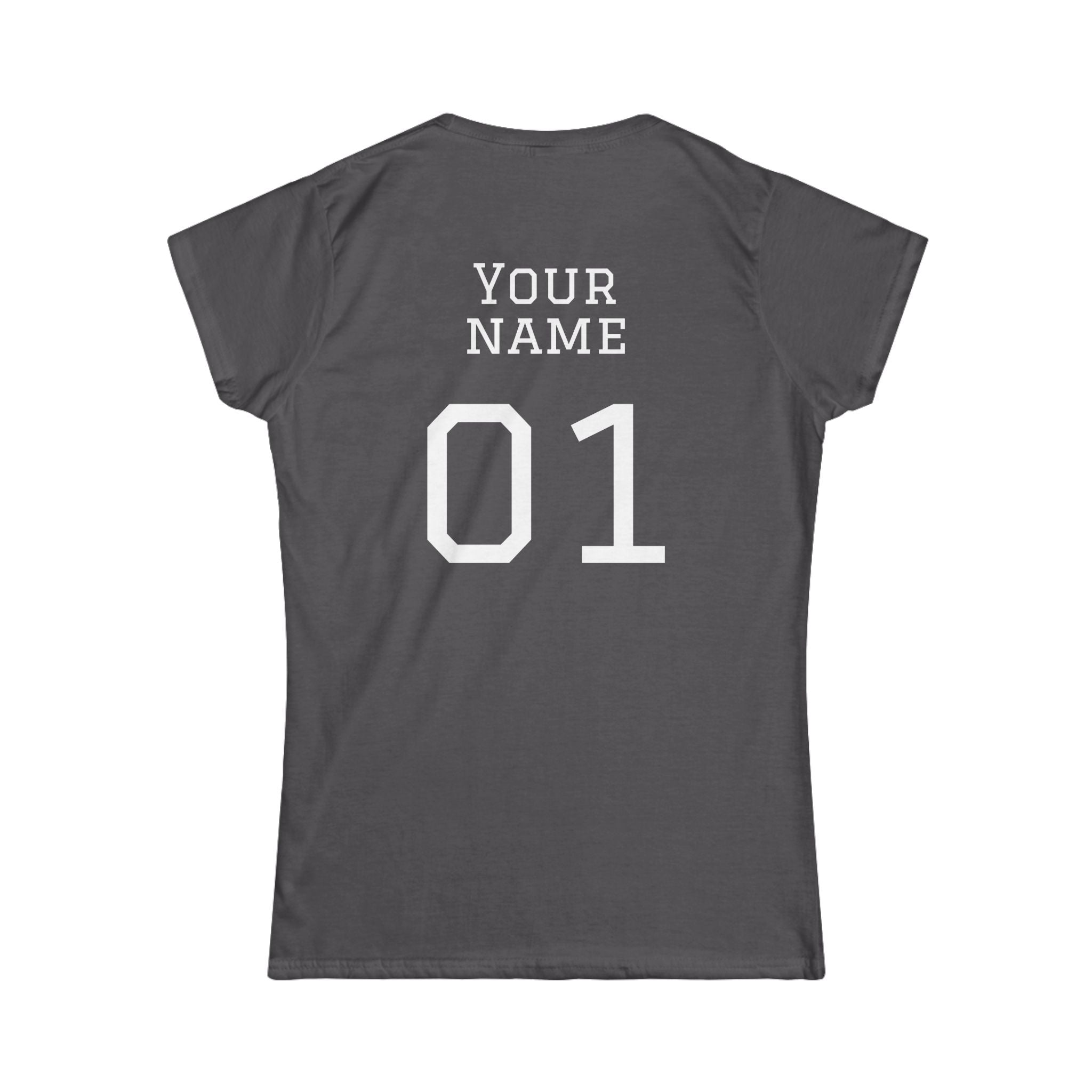 Women's "Sideline Family" Personalized Name & Number Tee