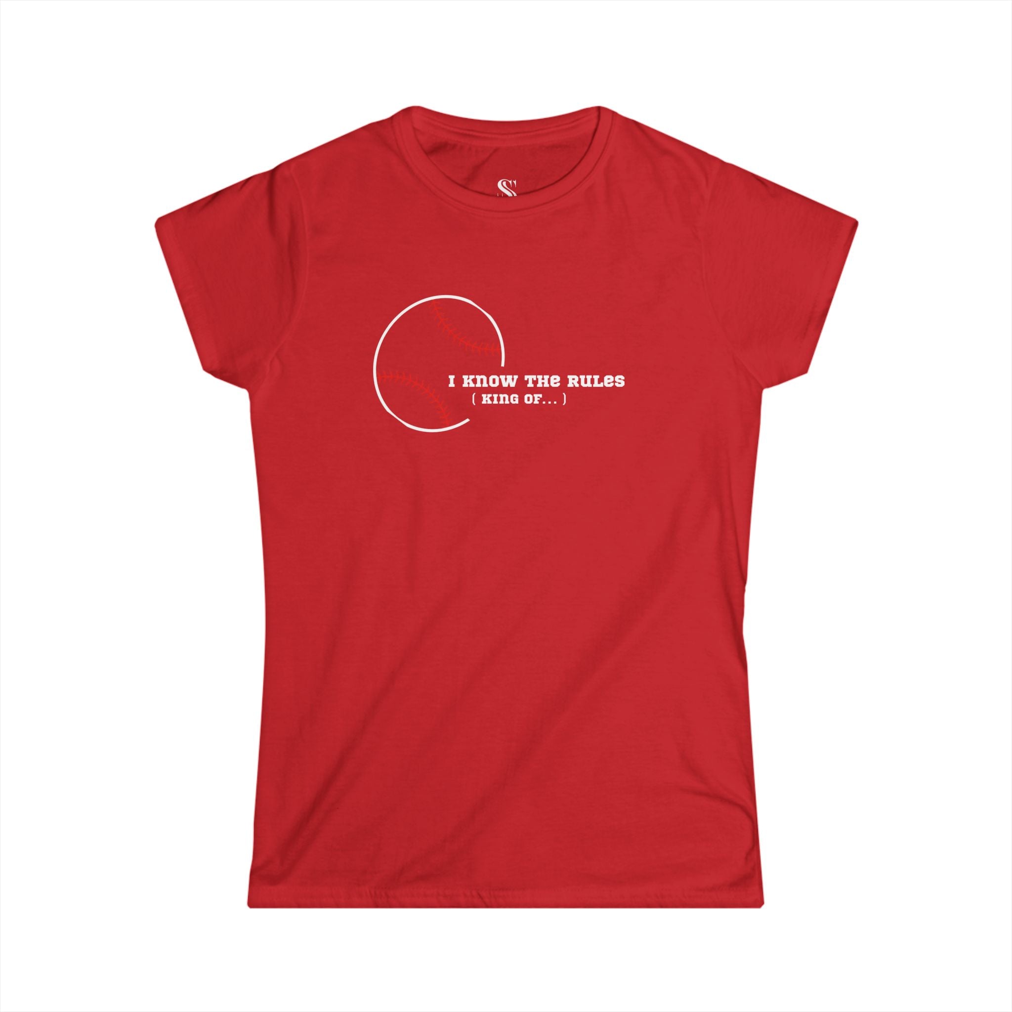 Women’s "I Know the Rules" Baseball Tee
