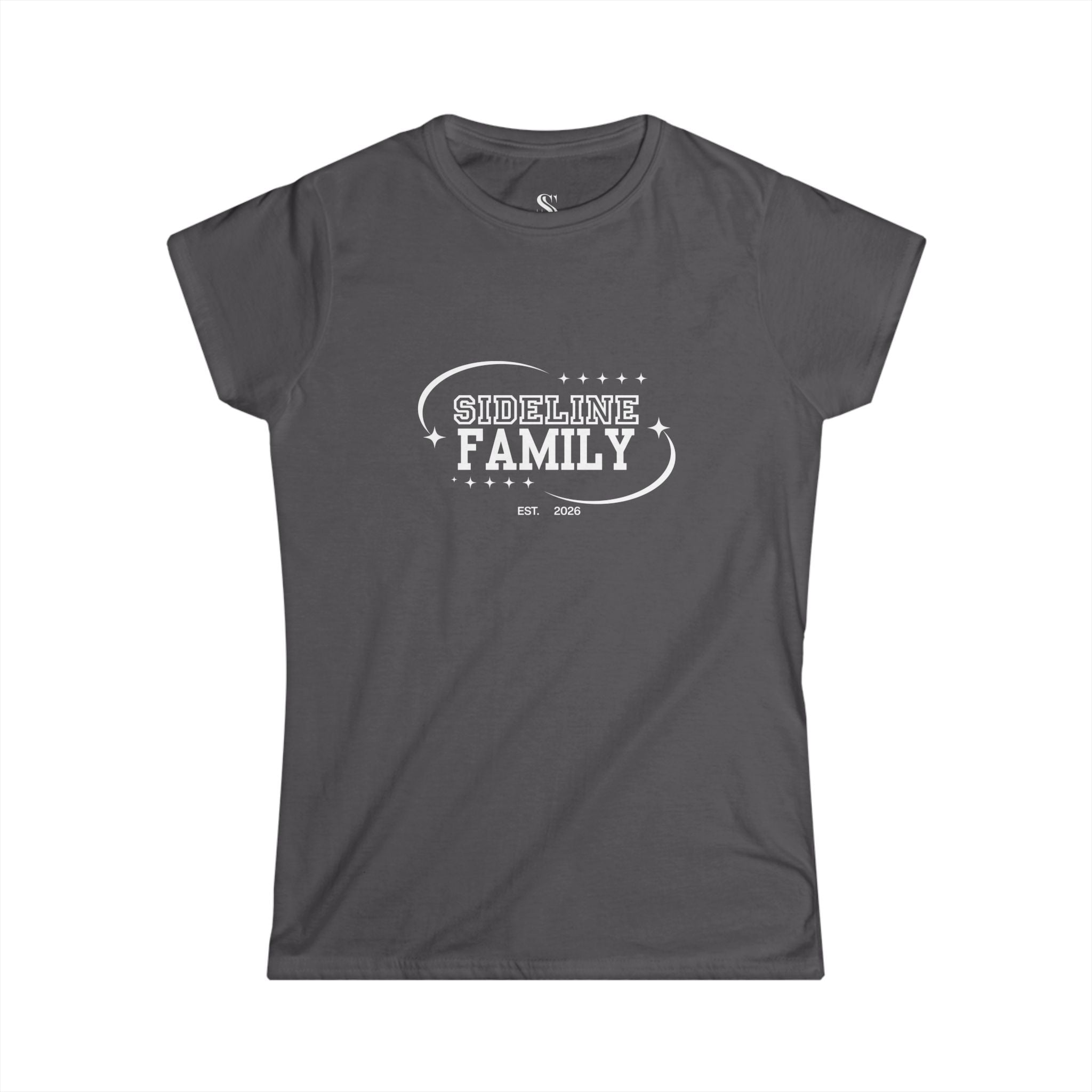 Women's "Sideline Family" Personalized Name & Number Tee