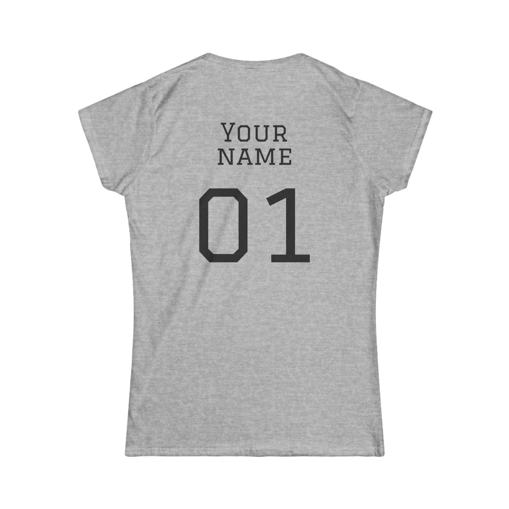 Women's "Sideline Family" Personalized Name & Number Tee