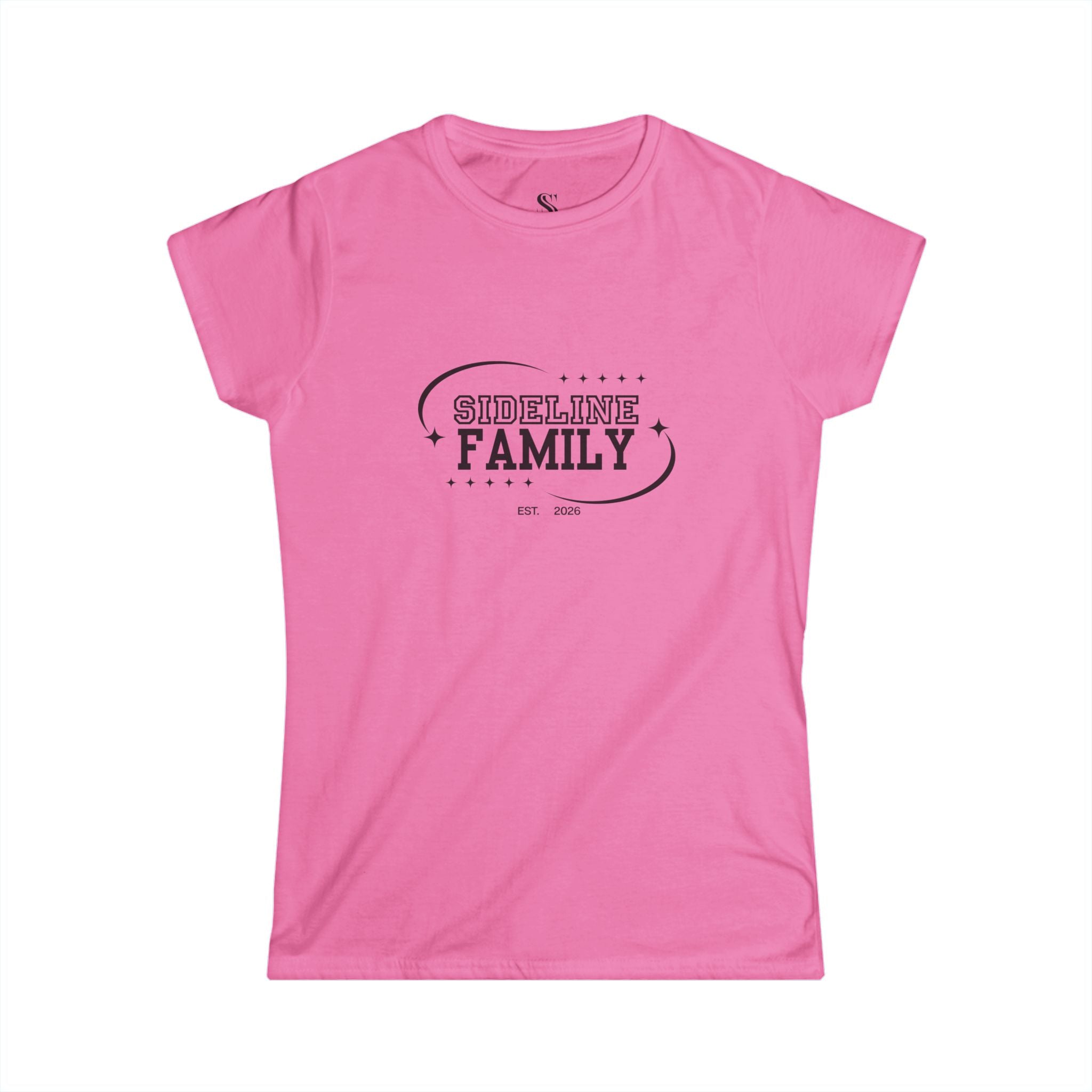 Women's "Sideline Family" Personalized Name & Number Tee