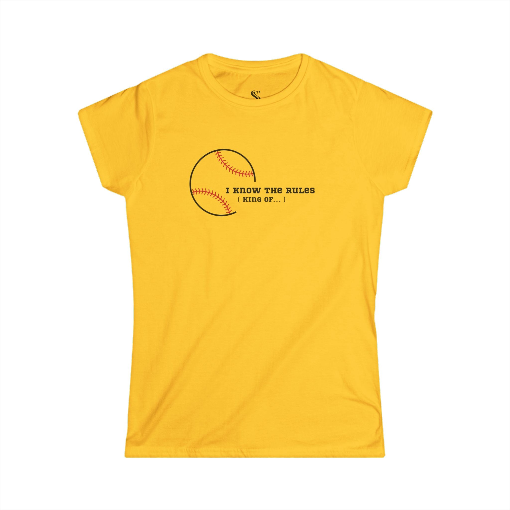 Women’s "I Know the Rules" Baseball Tee