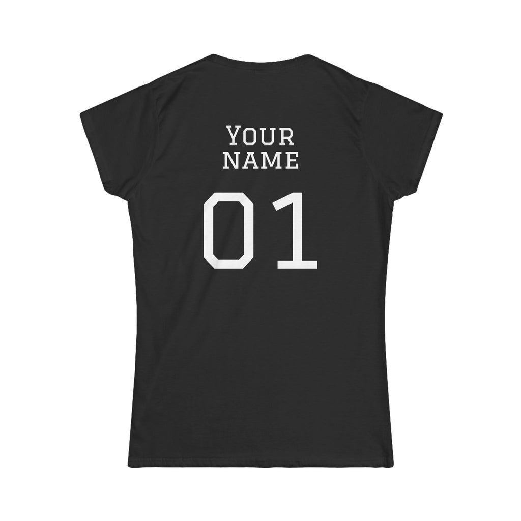 Women's "Sideline Family" Personalized Name & Number Tee